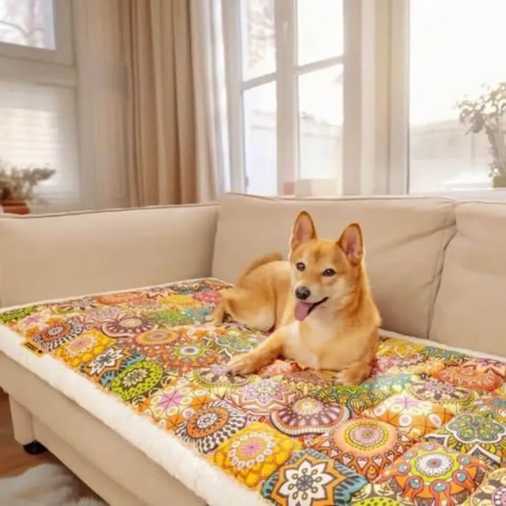 FUNNY FUZZY Pet Couch Covers for Sofa Bohemian
